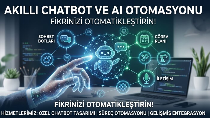 akıllı chatbotlar ve AI otomasyonları geliştirebilirim