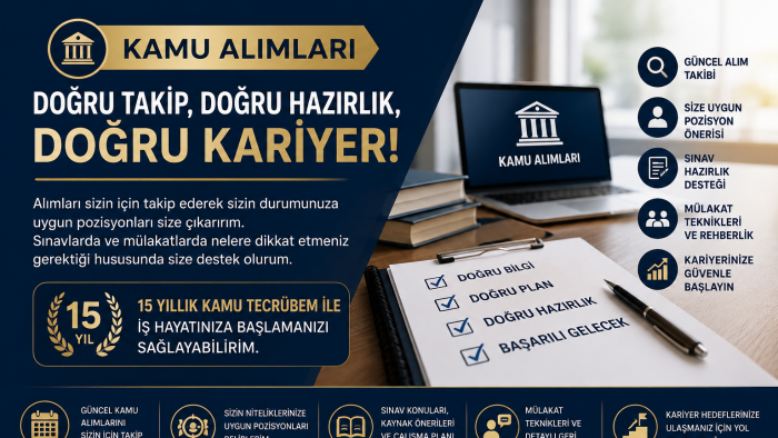 kamu ilanlarını sizin için analiz eder uygun ilanı bulurum