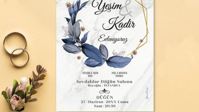 mutlu günleriniz için size özel davetiye tasarlayabilirim