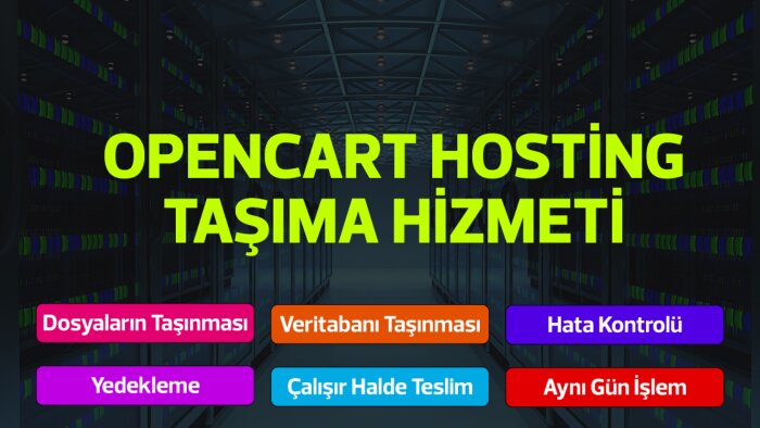 opencart websitenizi başka bir hostinge taşıyabilirim