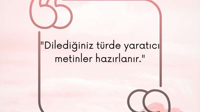 uzman biri olarak dikkat çeken metinler yazarım