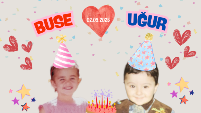 çocukluk fotoğraflarıyla özel gün kartı hazırlayabilirim