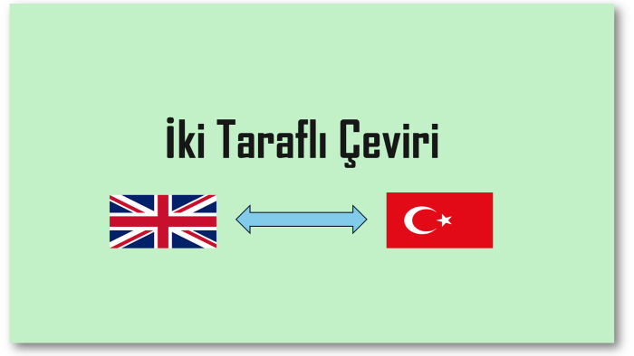İngilizce-Türkçe, Türkçe-İngilizce çevirileri yaparım