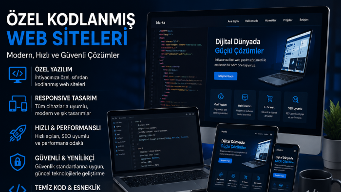özel kodlanmış internet siteleri geliştiririm