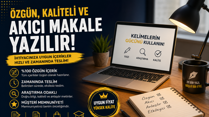 özgün, akıcı ve seo uyumlu makale yazabilirim