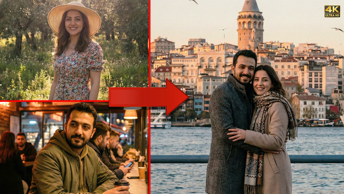 Sevdiklerinizle sizlerin fotoğraflarını birleştirebilirim