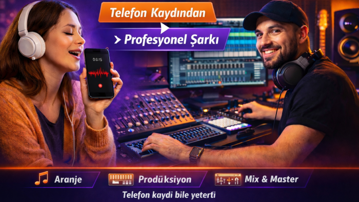 beste ve fikirlerinizi profesyonel demo kayda dönüştürürüm