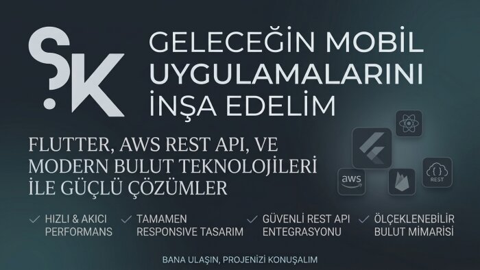 modern ve performanslı flutter uygulamaları geliştiririm