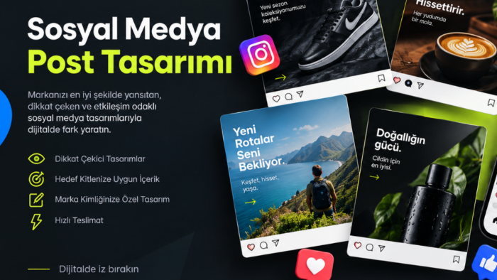 markanız için profesyonel sosyal medya postları tasarlarım