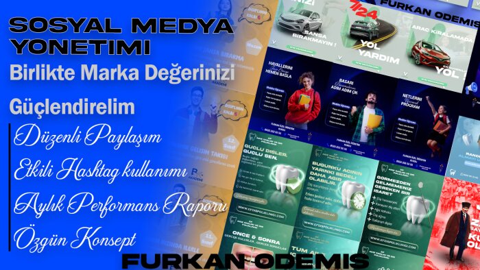 instagram sosyal medya yönetimi ve gönderi tasarımı yaparım