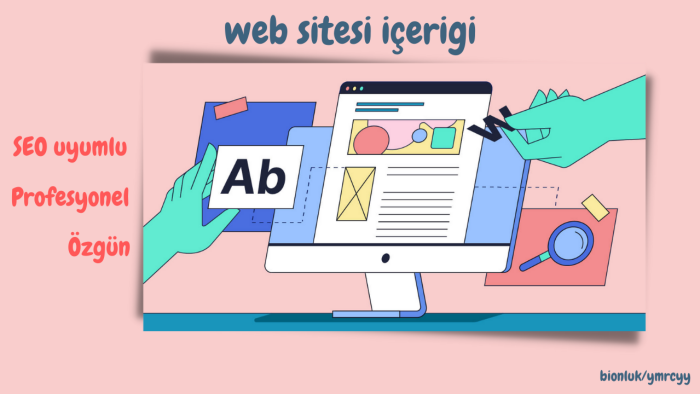 web siteniz için özgün içerikler oluşturabilirim