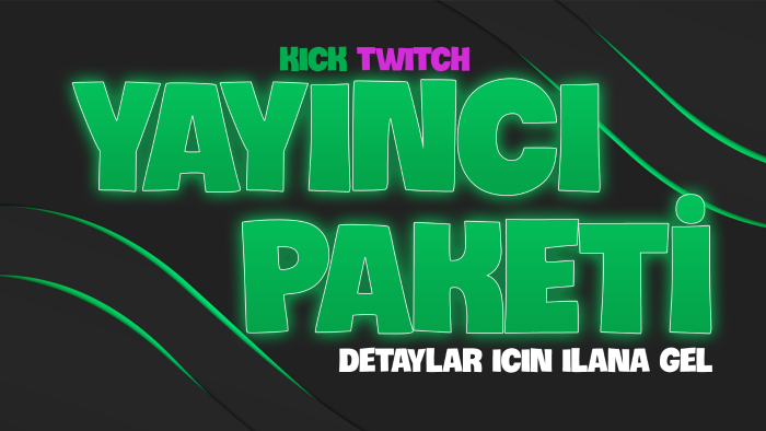 Kick, Twitch ve Youtube için tasarımlarınız yapabilirim