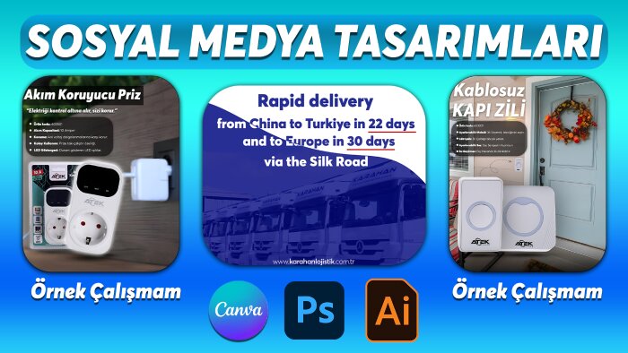 sosyal medya gönderi ve reklamlarınızı tasarlayabilirim