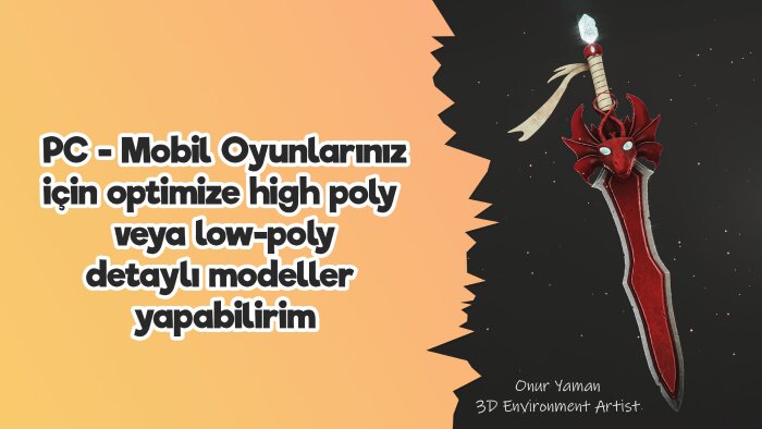 3d modelleme yapabilirim, oyununuz için modeller yapabilirim