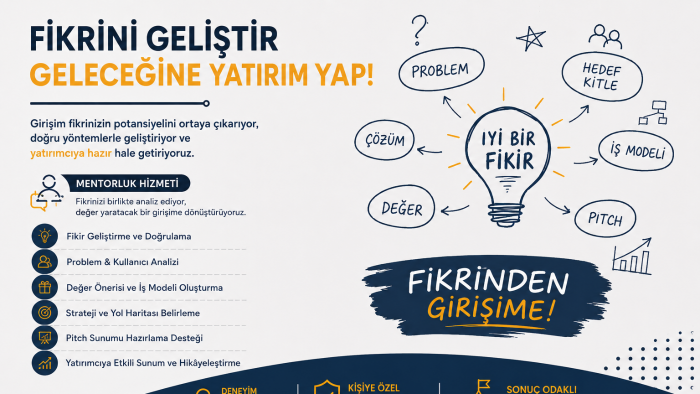 girişimcilik konusunda mentorluk veririm