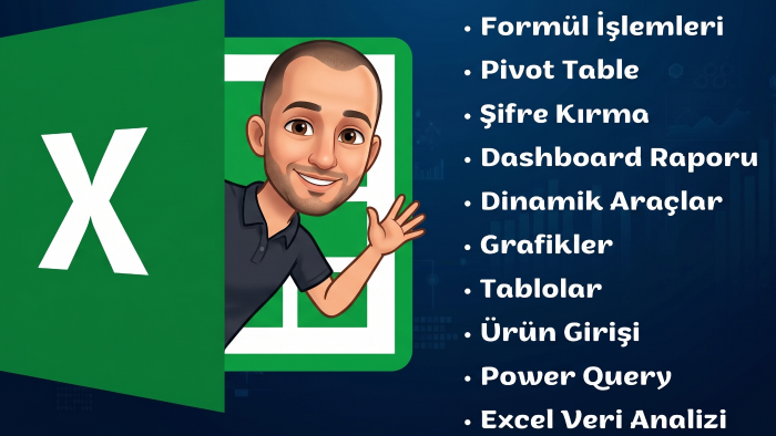 excel de gereken her şeyi yapabilirim