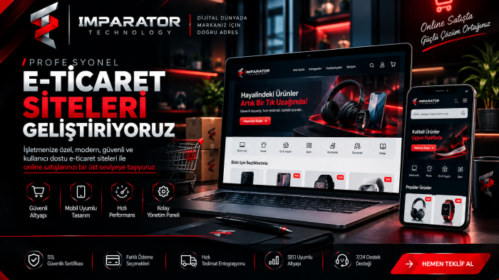 profesyonel e-ticaret siteleri geliştiriyorum