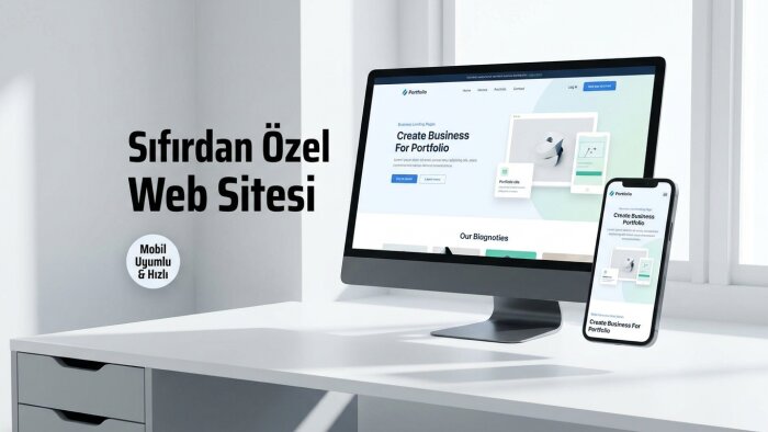 sıfırdan modern, hızlı, mobil uyumlu web sitesi geliştiririm