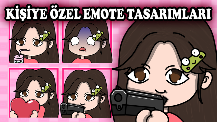 size özel yayın emoteları çizerim