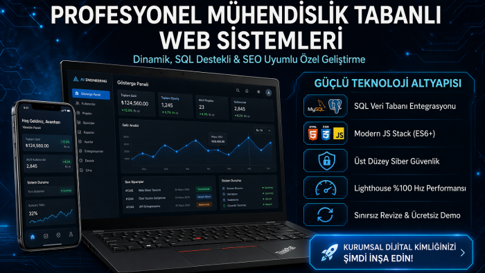 SEO uyumlu istediğiniz web sitesini yaparım