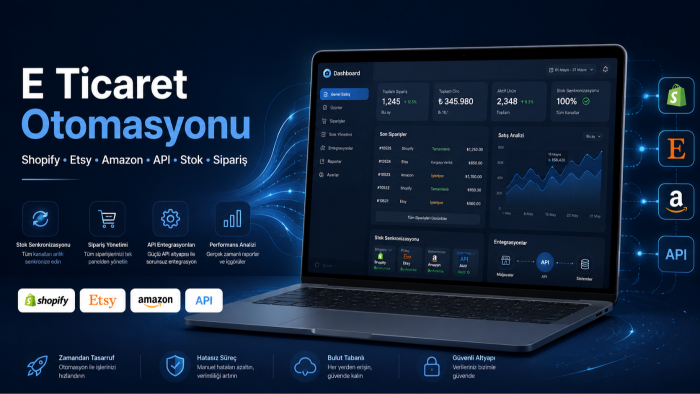 e ticaret otomasyonu ve API entegrasyonu yaparım