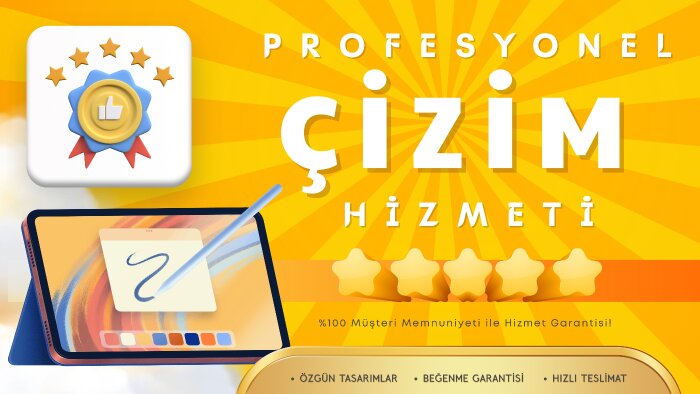 bilgisayar ortamında isteklerinizi çizebilirim