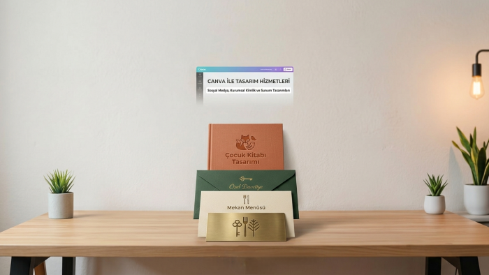 Canva ile davetiye, menü, logo ve özel tasarımlar hazırlarım