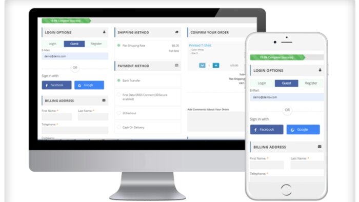 Opencart tek sayfalı gelişmiş ödeme modülü yaparım