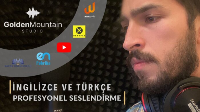 içerikleriniz için profesyonel seslendirme yaparım