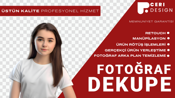 e-ticaret için dekupe ve ürün yerleştirme işlerinizi yaparım