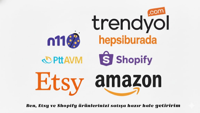 Etsy ve Shopify ürünlerinizi satışa hazır hale getiririm