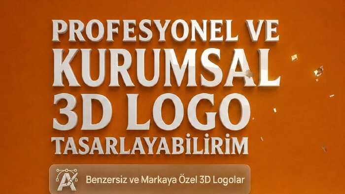  sizin için en profesyonel şekilde 3d logo tasarlıyabilirim