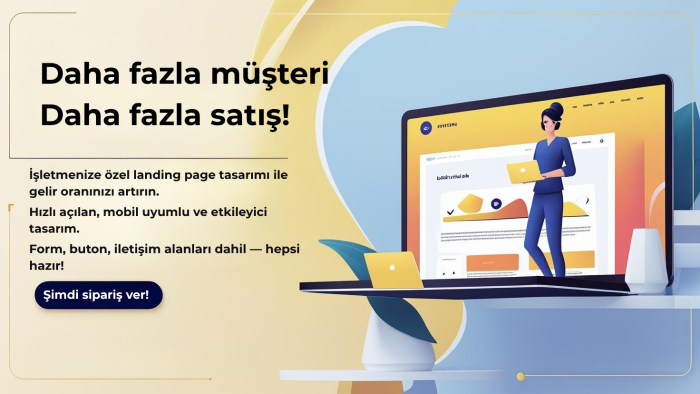 işletmenize özel landing page tasarımı yaparım