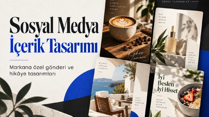 markan için sosyal medya gönderileri ve hikâyeler tasarlarım