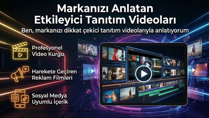 markanızı dikkat çekici tanıtım videolarıyla anlatıyorum