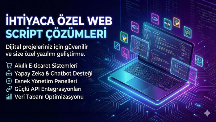 işinizi kolaylaştıran özel web yazılımları geliştiririm