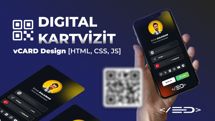 dijital kartvizit (vCard) tasarımınızı yapabilirim
