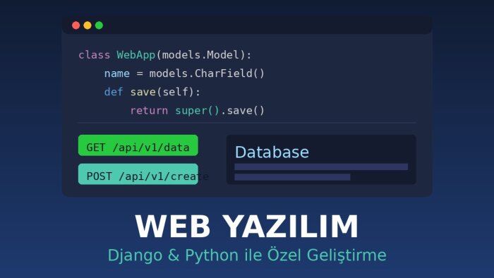 Django ve Python ile özel web uygulamaları geliştiriyorum