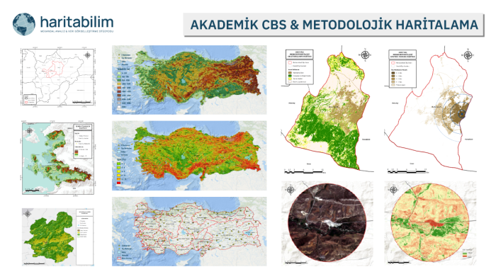 tez ve makaleler için akademik CBS haritaları tasarlarım