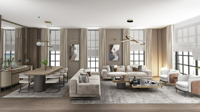 teknik çizim ve 3D görselleştirmeyle iç mekan tasarlıyorum