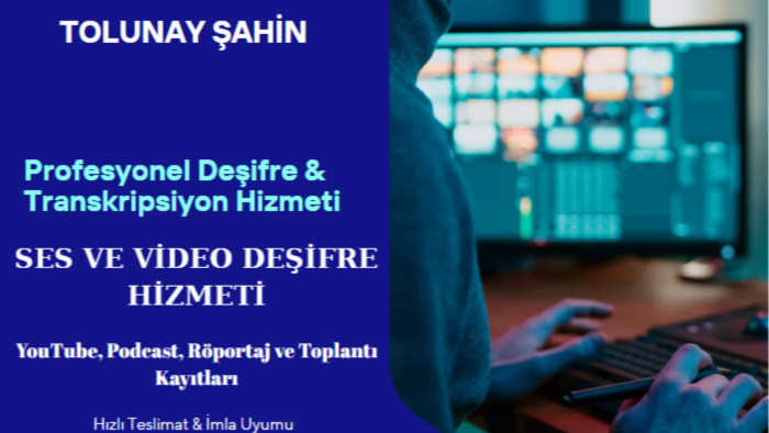 ses ve video kayıtlarınızı metne dönüştürürüm