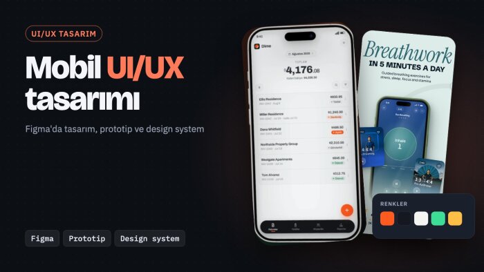 mobil uygulamanız için modern UI/UX tasarımı yaparım
