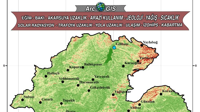 arcgis ile coğrafi ve mekansal analizler yapabilirim