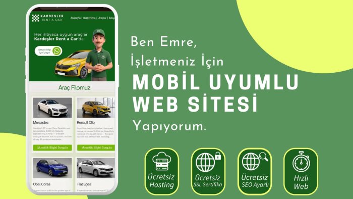 işletmeniz için web sitesi kurulumu yapıyorum