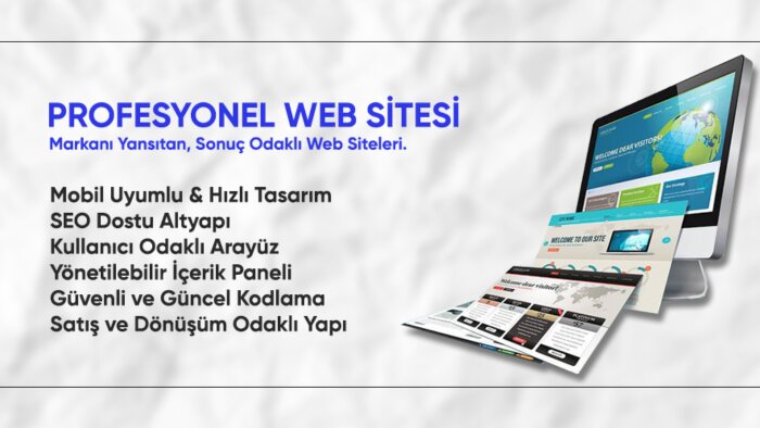 profesyonel web sitesi geliştiririm
