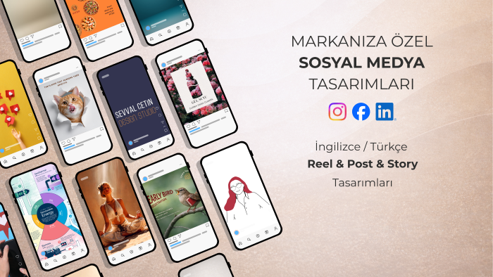 markanız için özgün sosyal medya tasarımları yaparım
