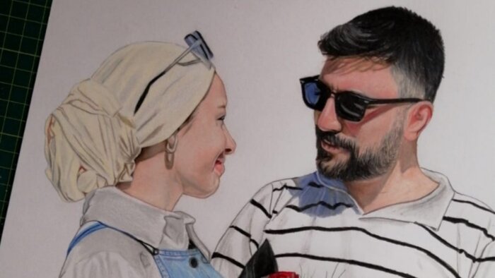 kuru boya tekniği ile size gerçekçi portre çizebilirim