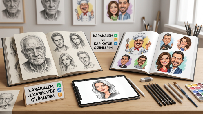 fotoğraflarınızı karikatür ve karakaleme dönüştürürüm