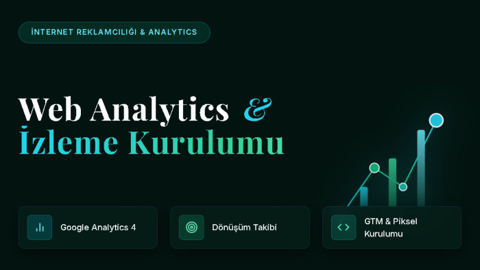 siteniz için web analytics ve izleme kurulumu yaparım