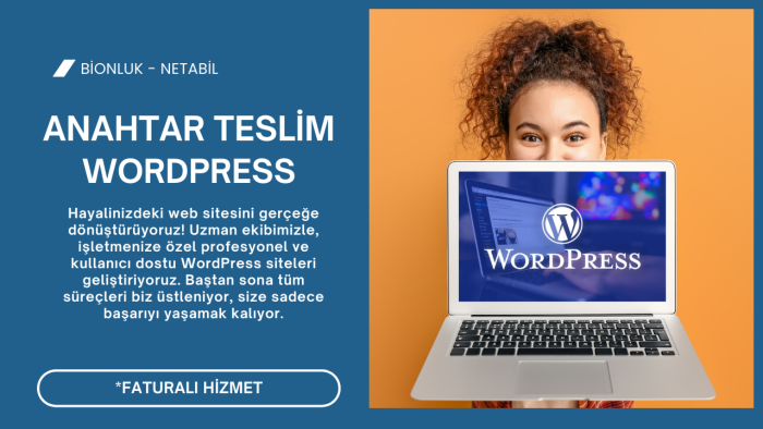 Wordpress ile anahtar teslim site yapabilirim